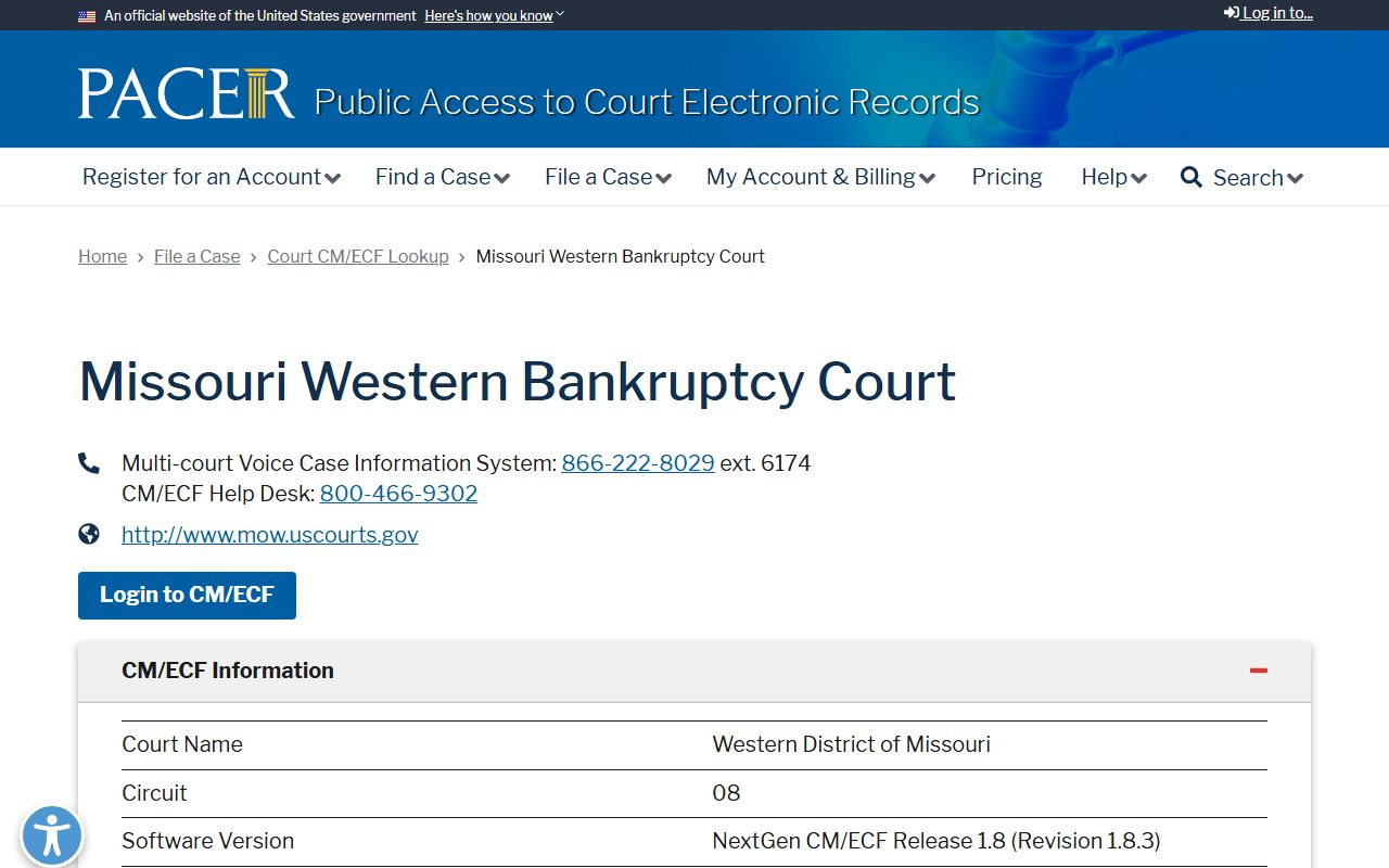 Daviess County court dockets PACER bankruptcy lookup