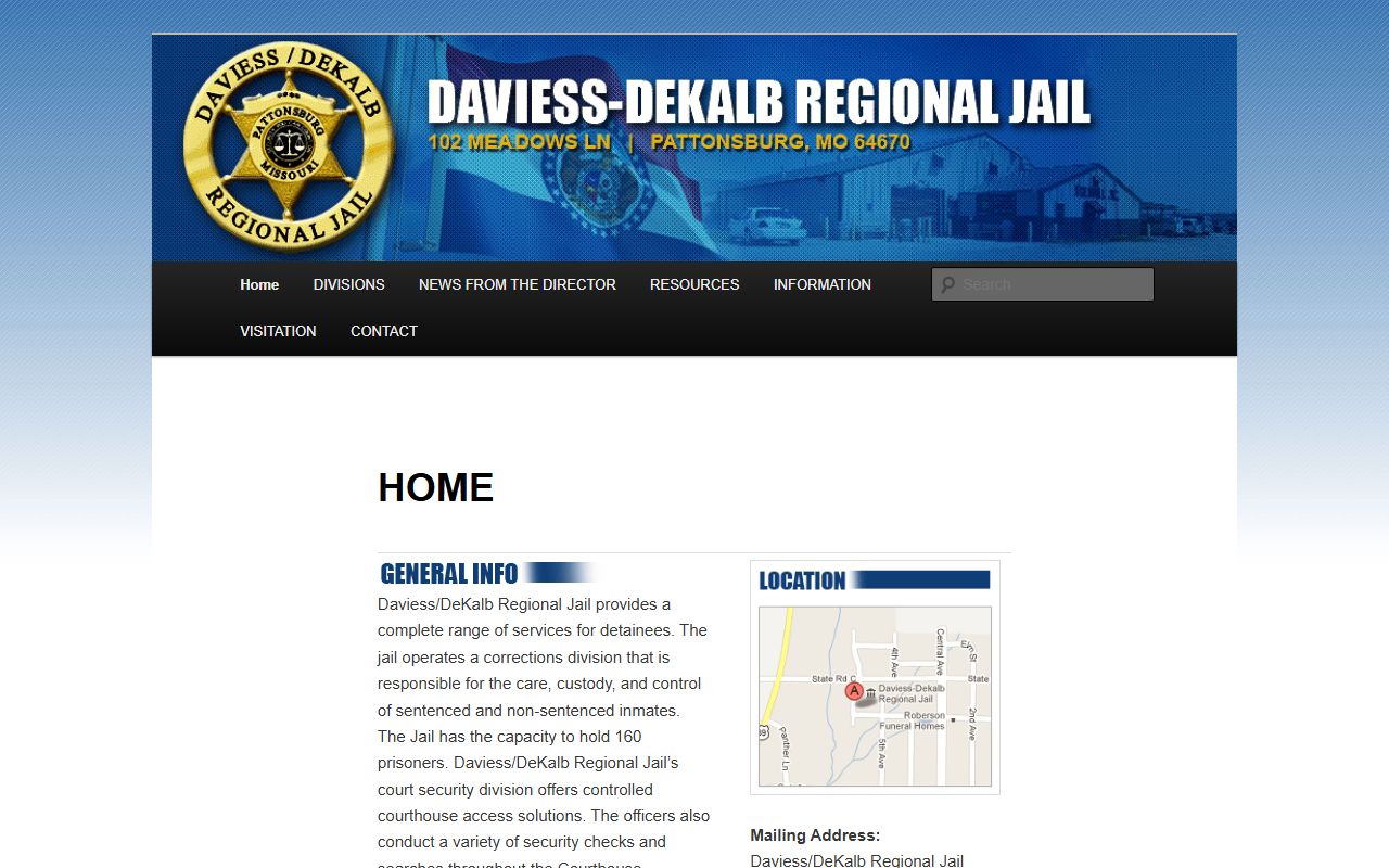 Daviess County court records regional jail homepage