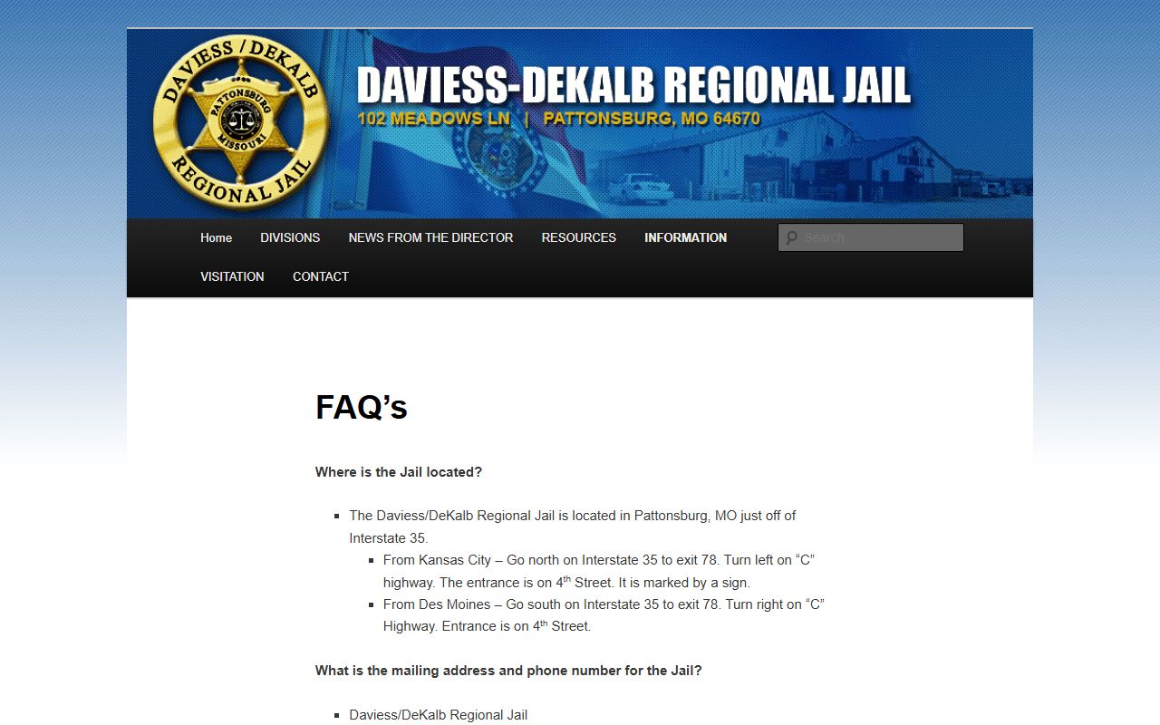 Daviess County traffic court records regional jail court date notes